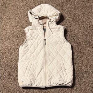 Eddie Bauer Quilted Hooded Vest Sherpa Lined Women’s S